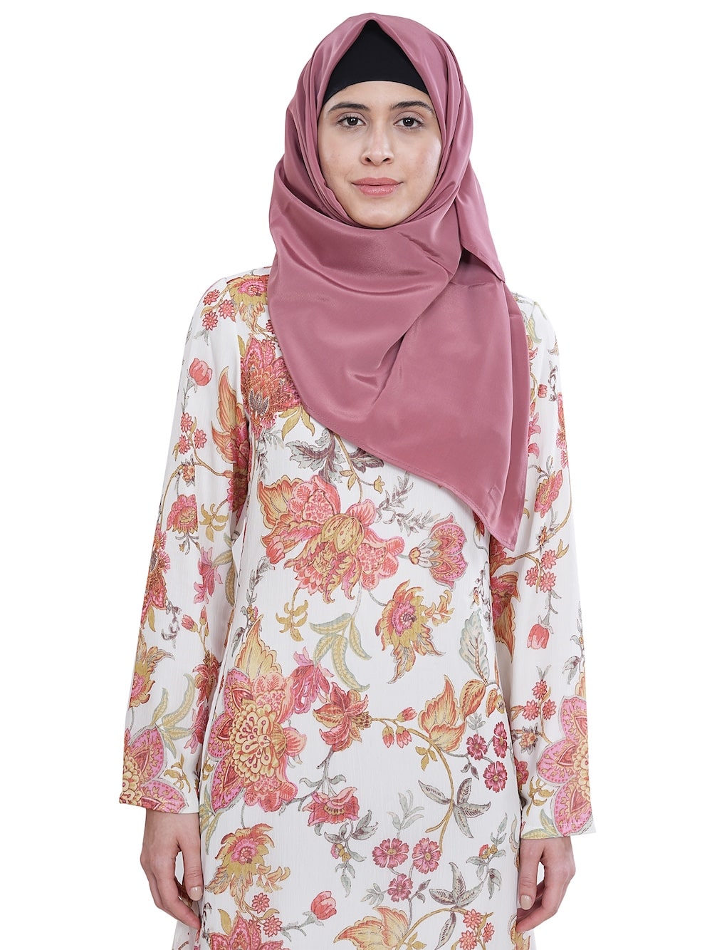 Printed Chiffon Dual Layer Abaya AYG-042