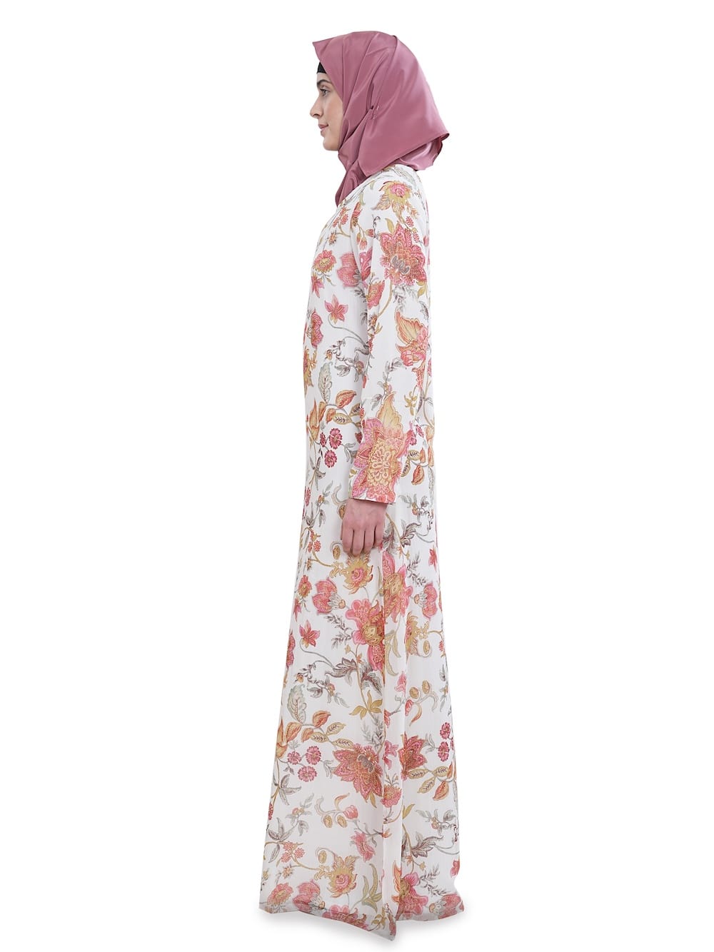 Printed Chiffon Dual Layer Abaya AYG-042