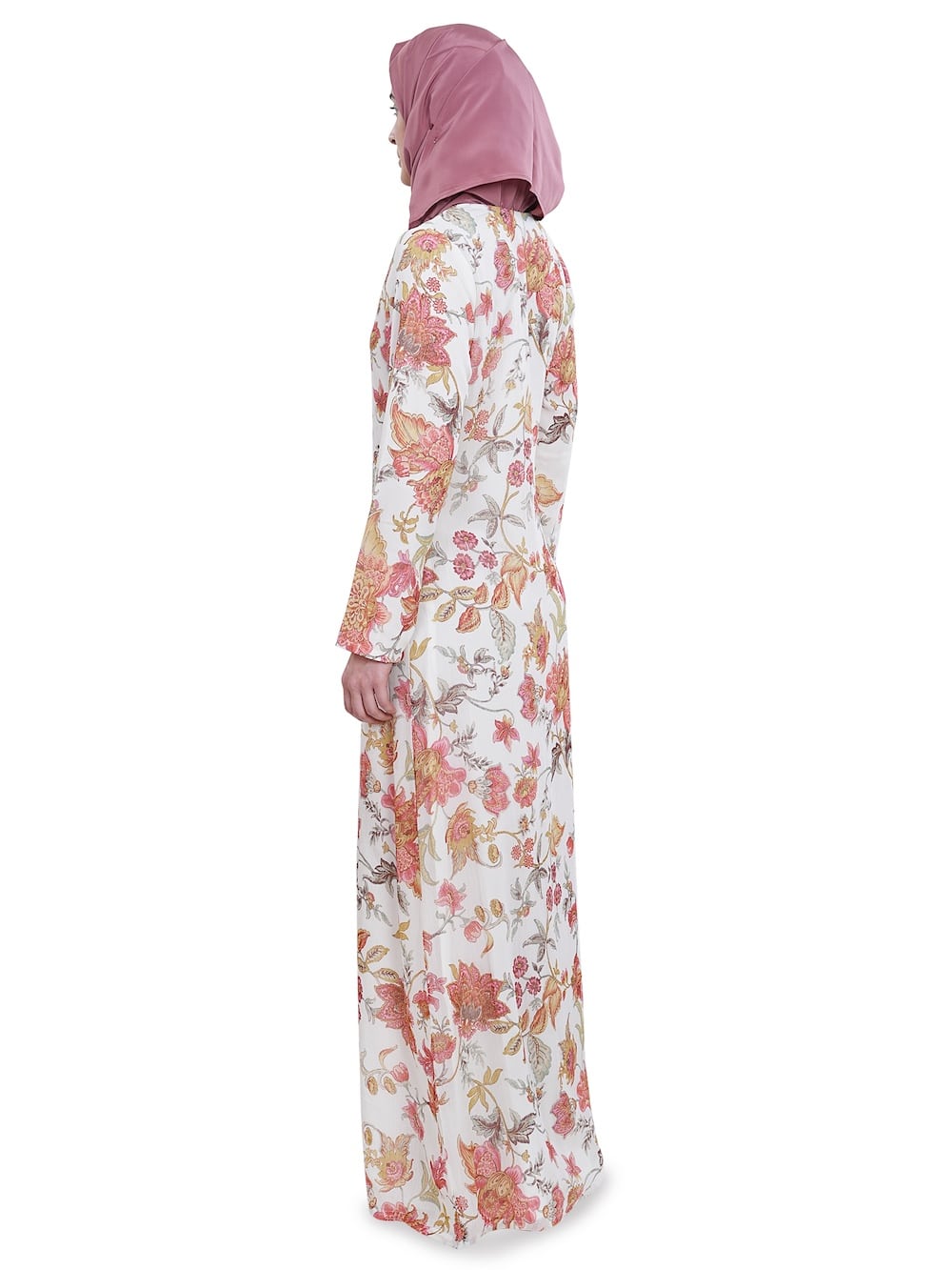 Printed Chiffon Dual Layer Abaya AYG-042