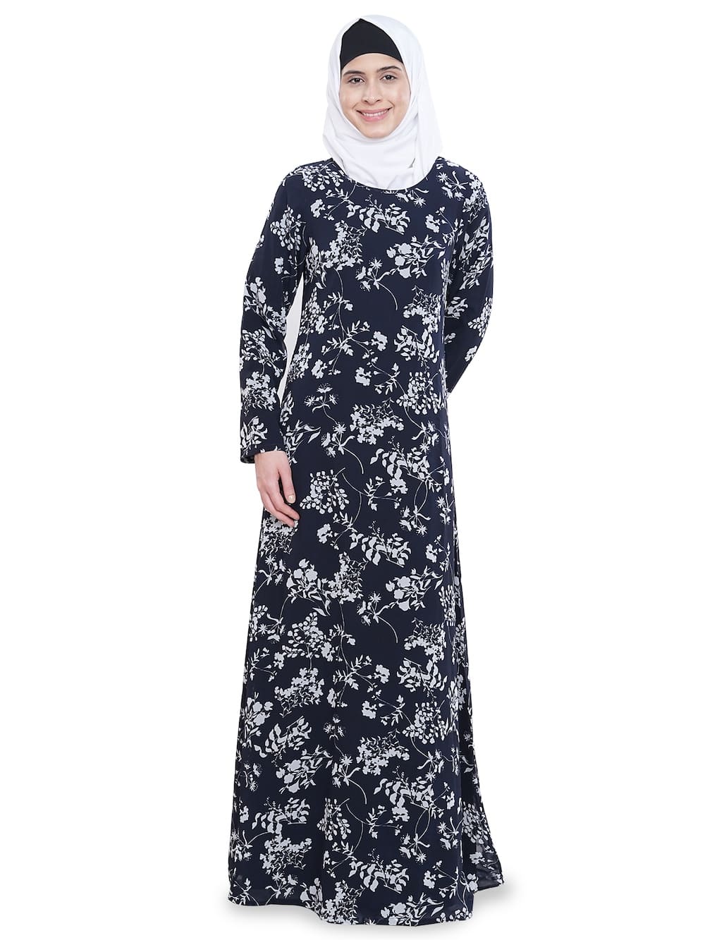 Printed Georgette Dual Layer Abaya AYG-043