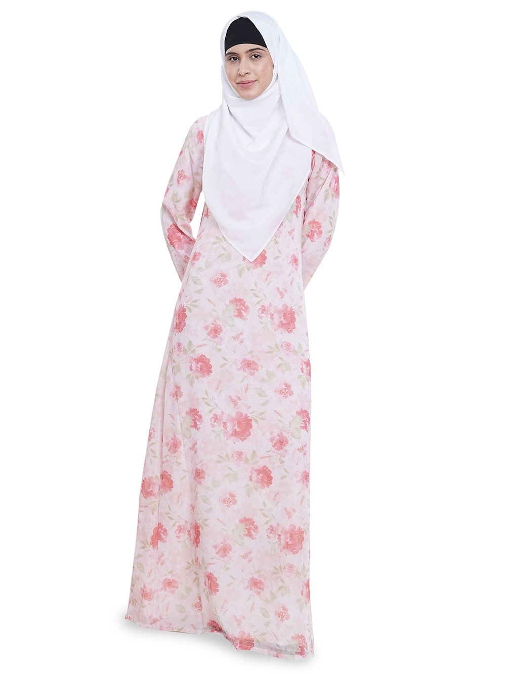 Printed Georgette Dual Layer Abaya AYG-044