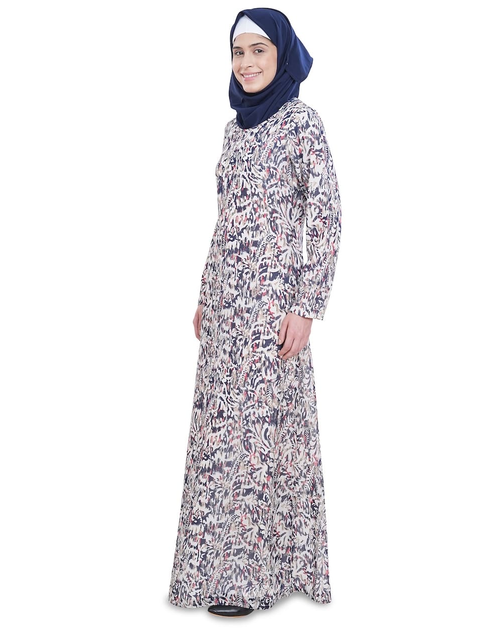 Printed Georgette Dual Layer Abaya AYG-046