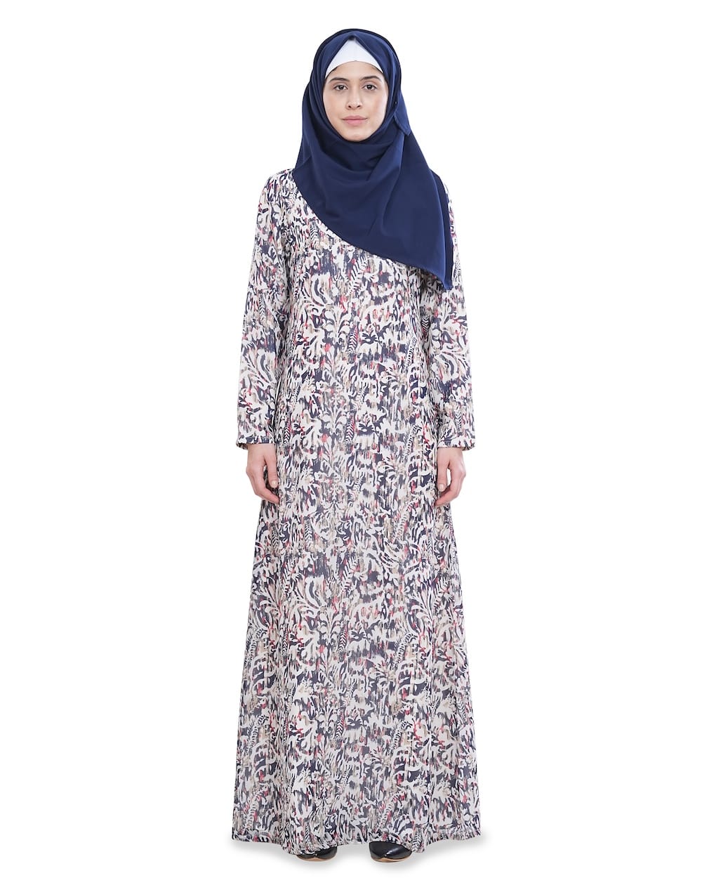Printed Georgette Dual Layer Abaya AYG-046