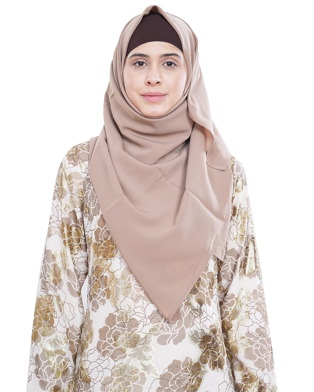 Printed Lurex Georgette Dual Layer Abaya AYG-047