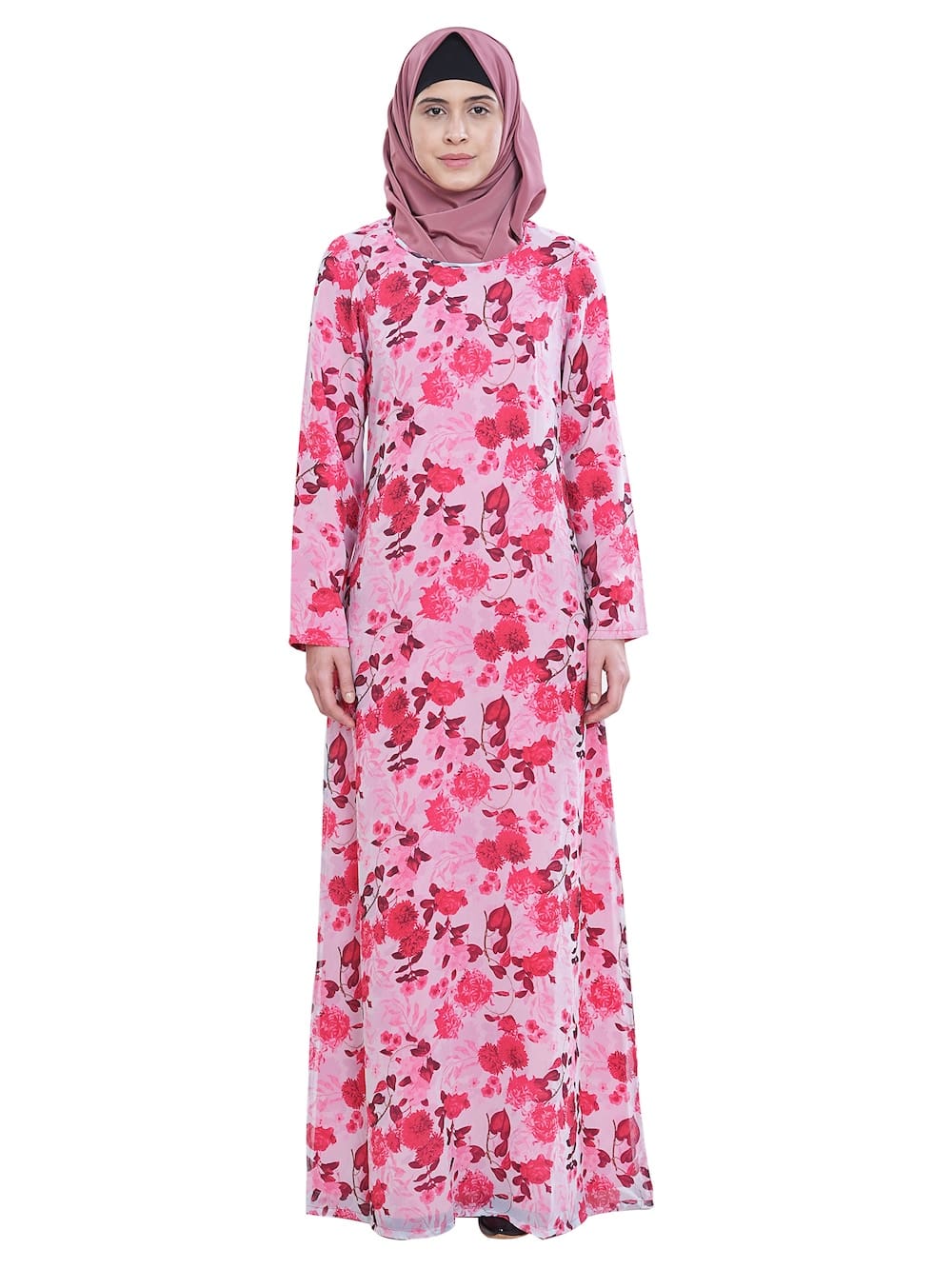 Printed Georgette Dual Layer Abaya AYG-048