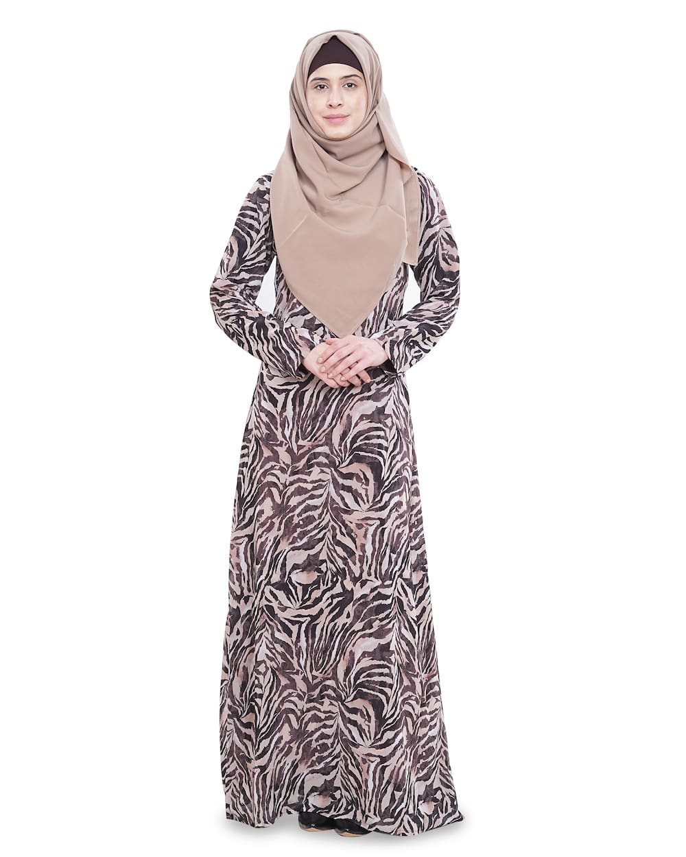 Printed Georgette Dual Layer Abaya AYG-049