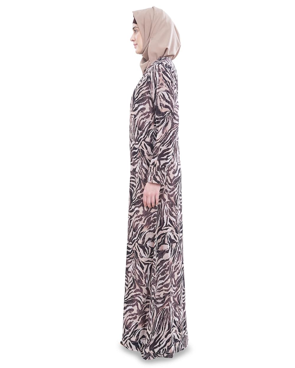 Printed Georgette Dual Layer Abaya AYG-049
