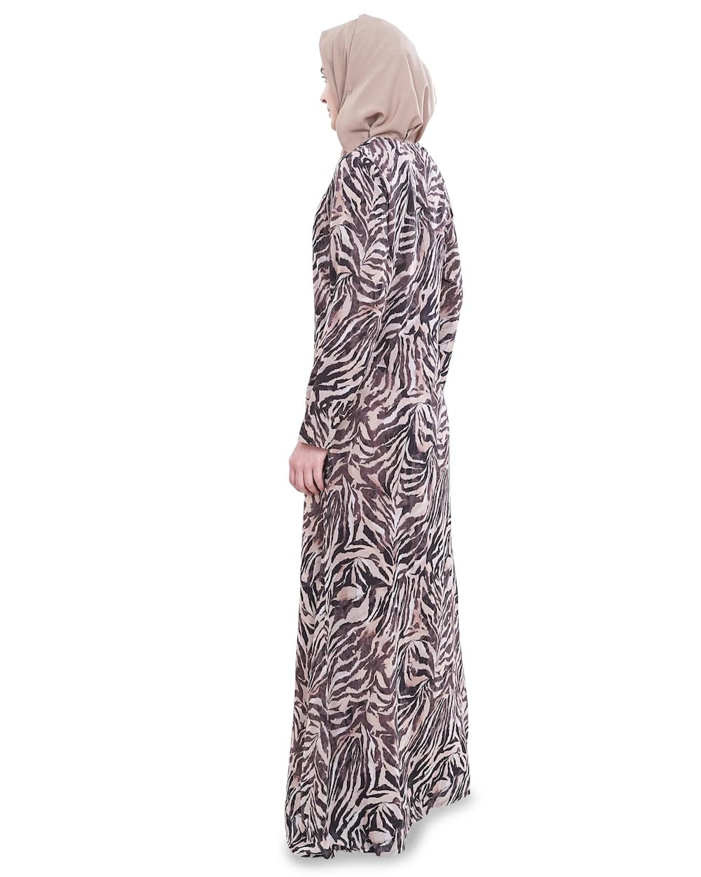 Printed Georgette Dual Layer Abaya AYG-049