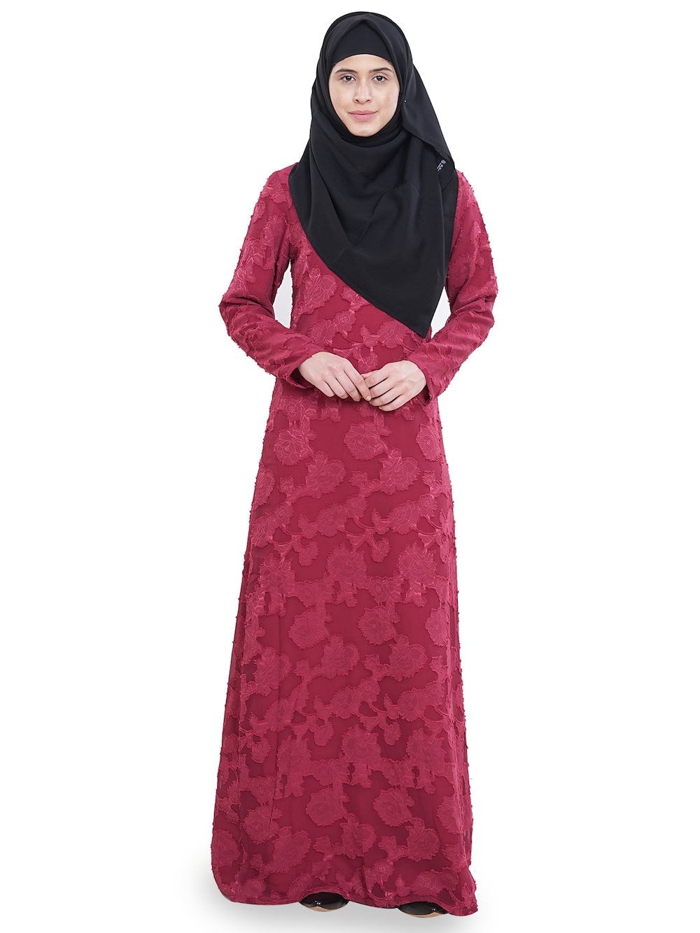 Printed Brasso Georgette Dual Layer Abaya AYG-050