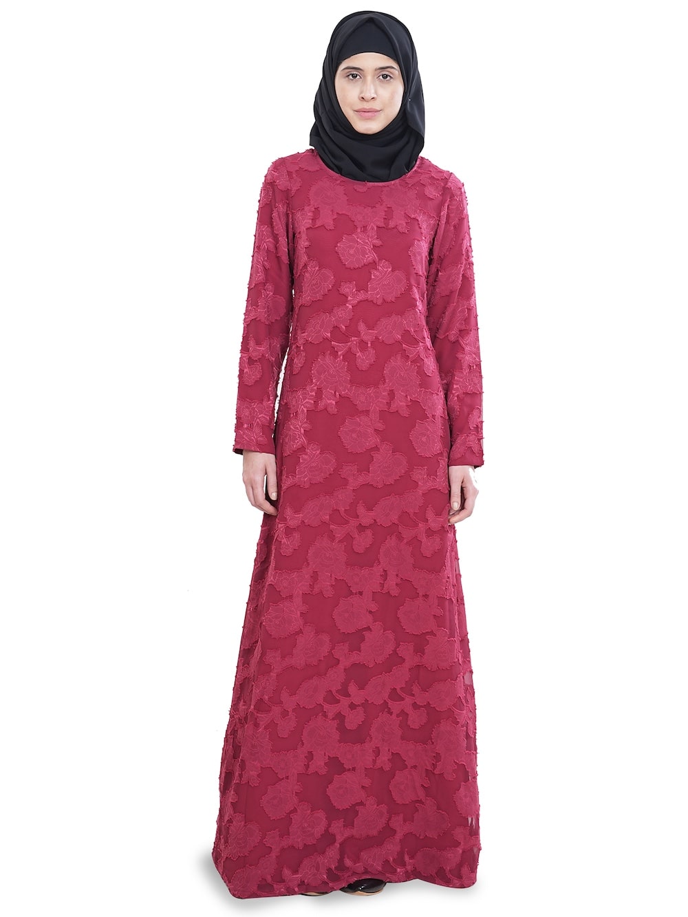 Printed Brasso Georgette Dual Layer Abaya AYG-050
