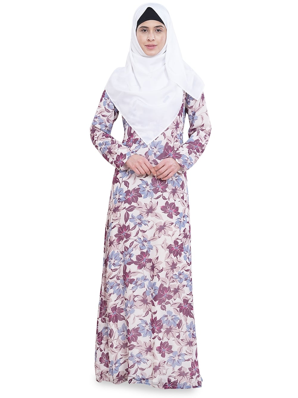 Printed Georgette Dual Layer Abaya AYG-051