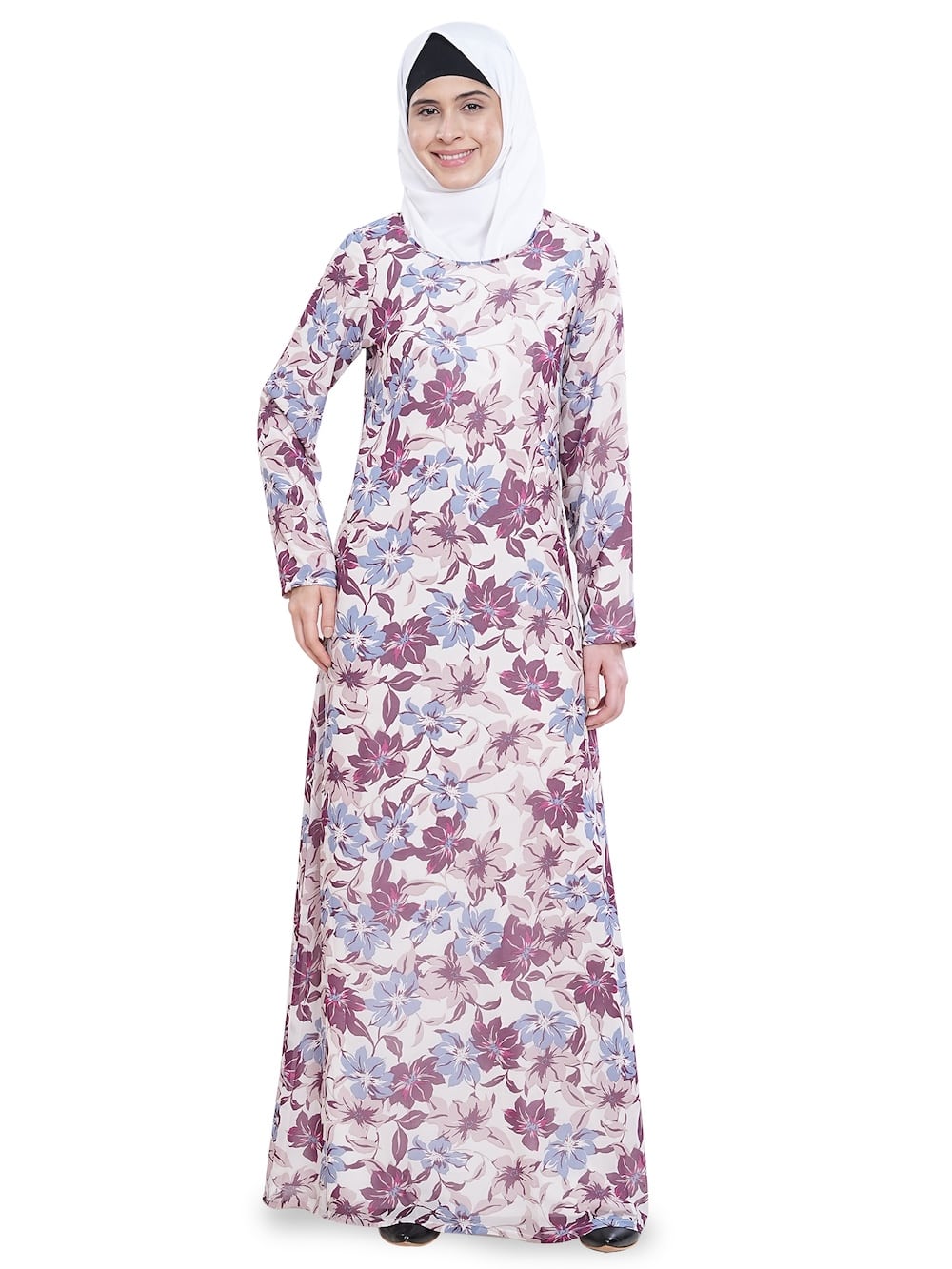 Printed Georgette Dual Layer Abaya AYG-051
