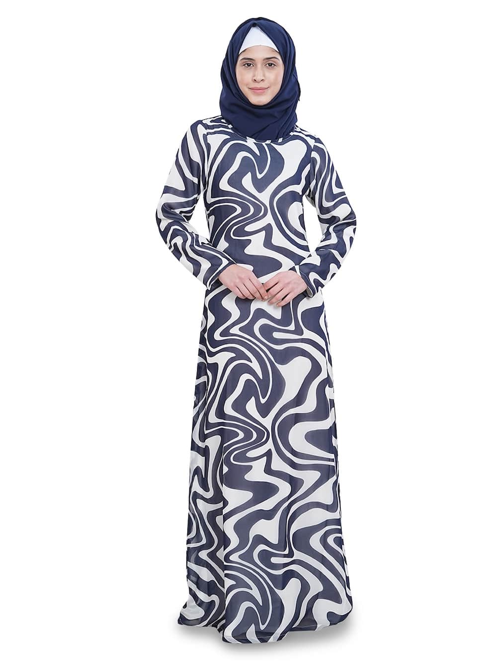 Printed Georgette Dual Layer Abaya AYG-052
