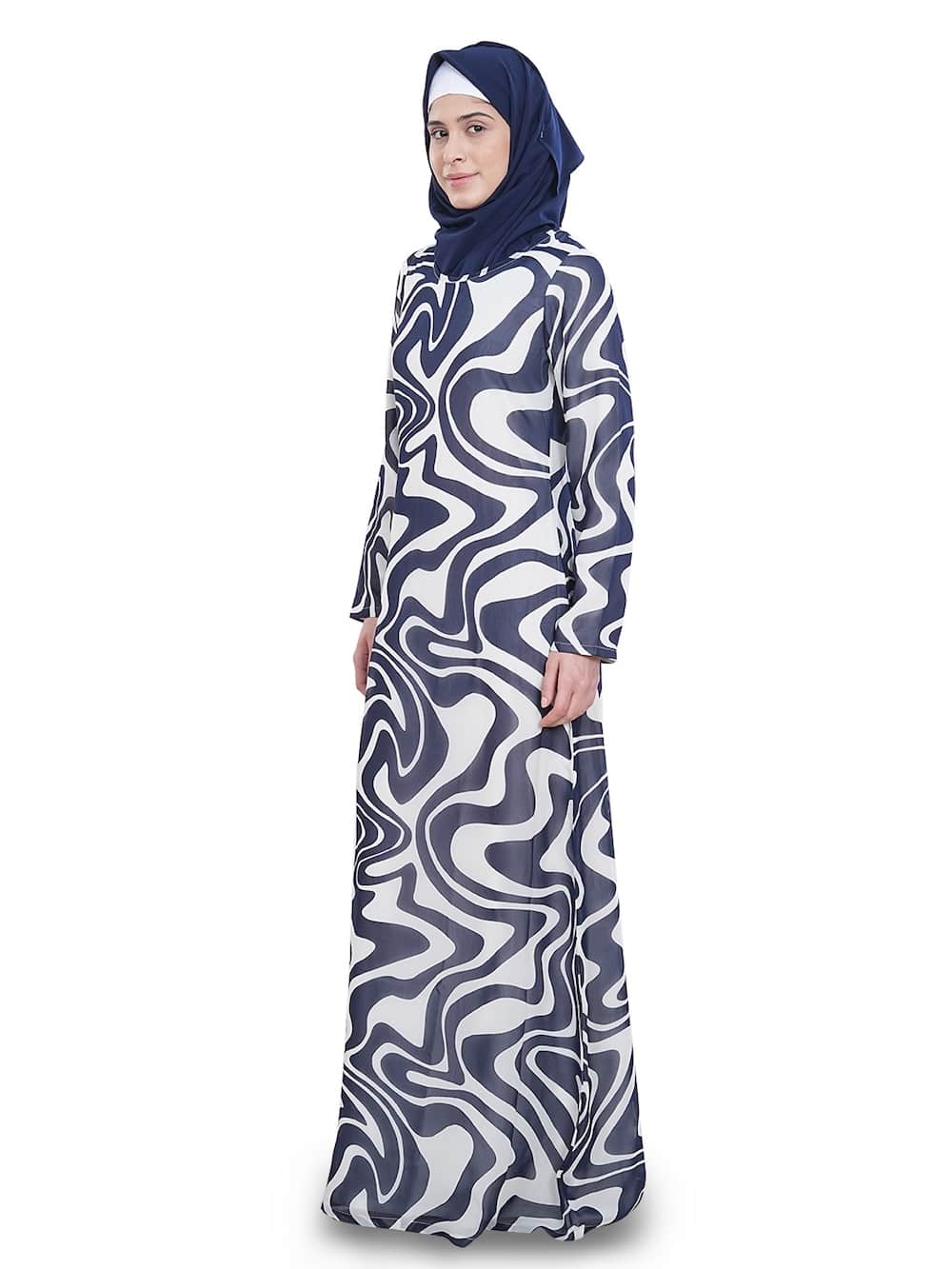 Printed Georgette Dual Layer Abaya AYG-052