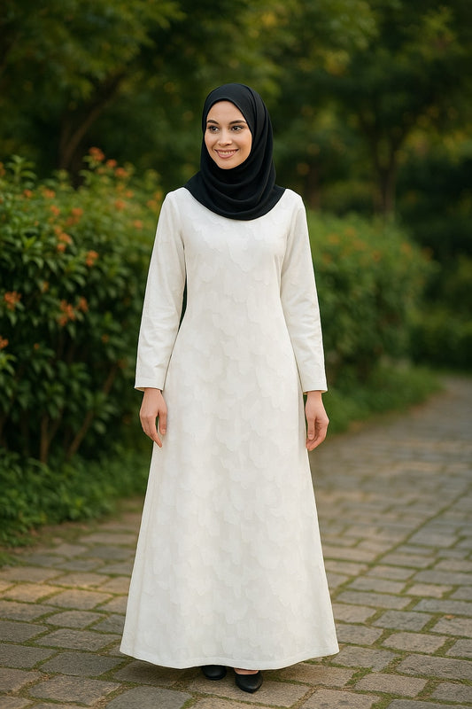 Printed Brasso Georgette Dual Layer Abaya AYG-054