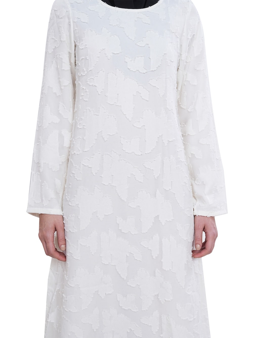 Printed Brasso Georgette Dual Layer Abaya AYG-054