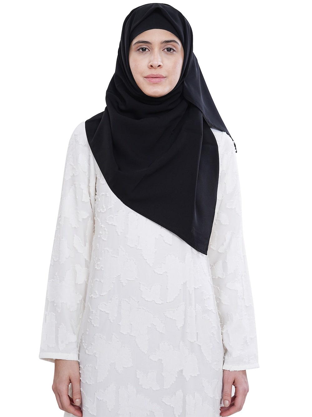 Printed Brasso Georgette Dual Layer Abaya AYG-054