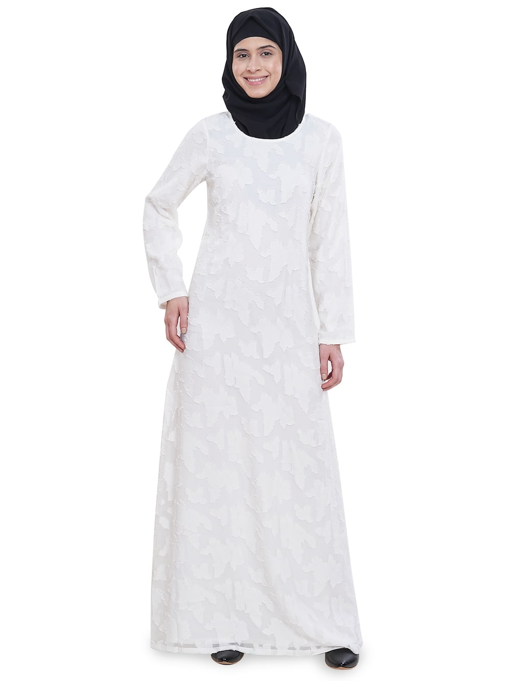 Printed Brasso Georgette Dual Layer Abaya AYG-054