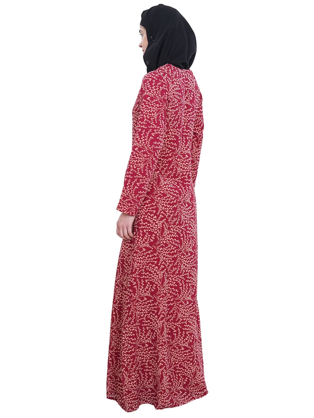 Printed Georgette Dual Layer Abaya AYG-055