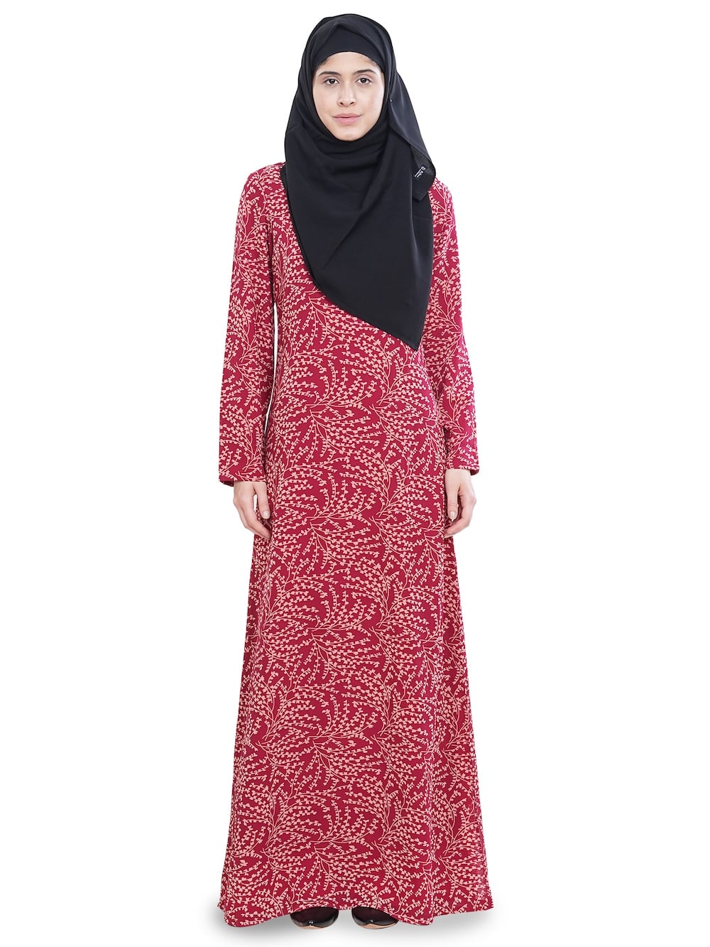 Printed Georgette Dual Layer Abaya AYG-055
