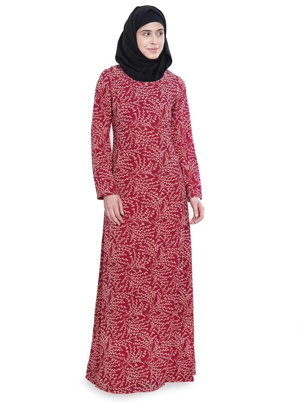 Printed Georgette Dual Layer Abaya AYG-055