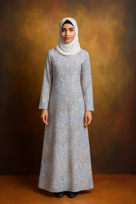 Printed Georgette Dual Layer Abaya AYG-058