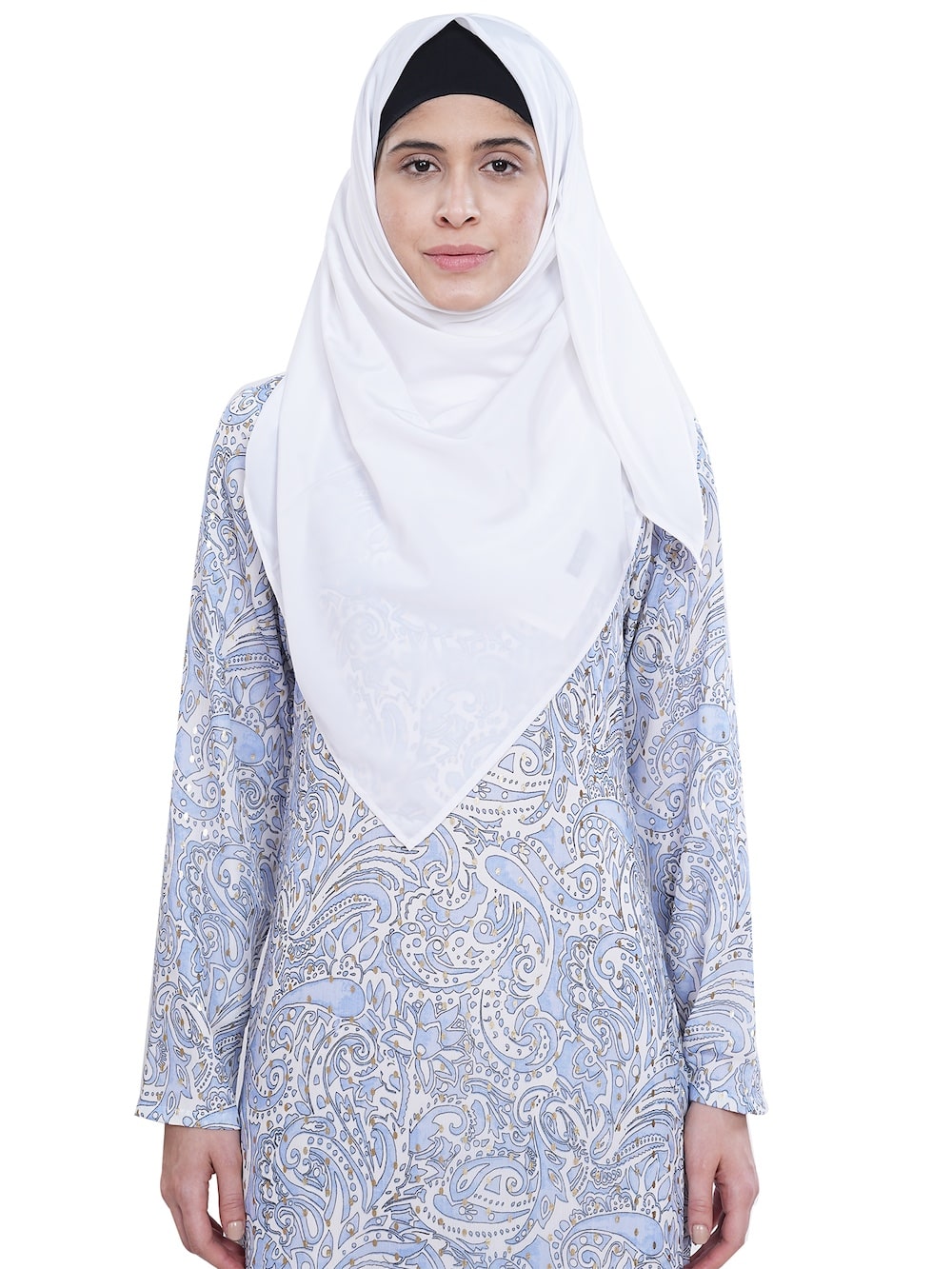 Printed Georgette Dual Layer Abaya AYG-058