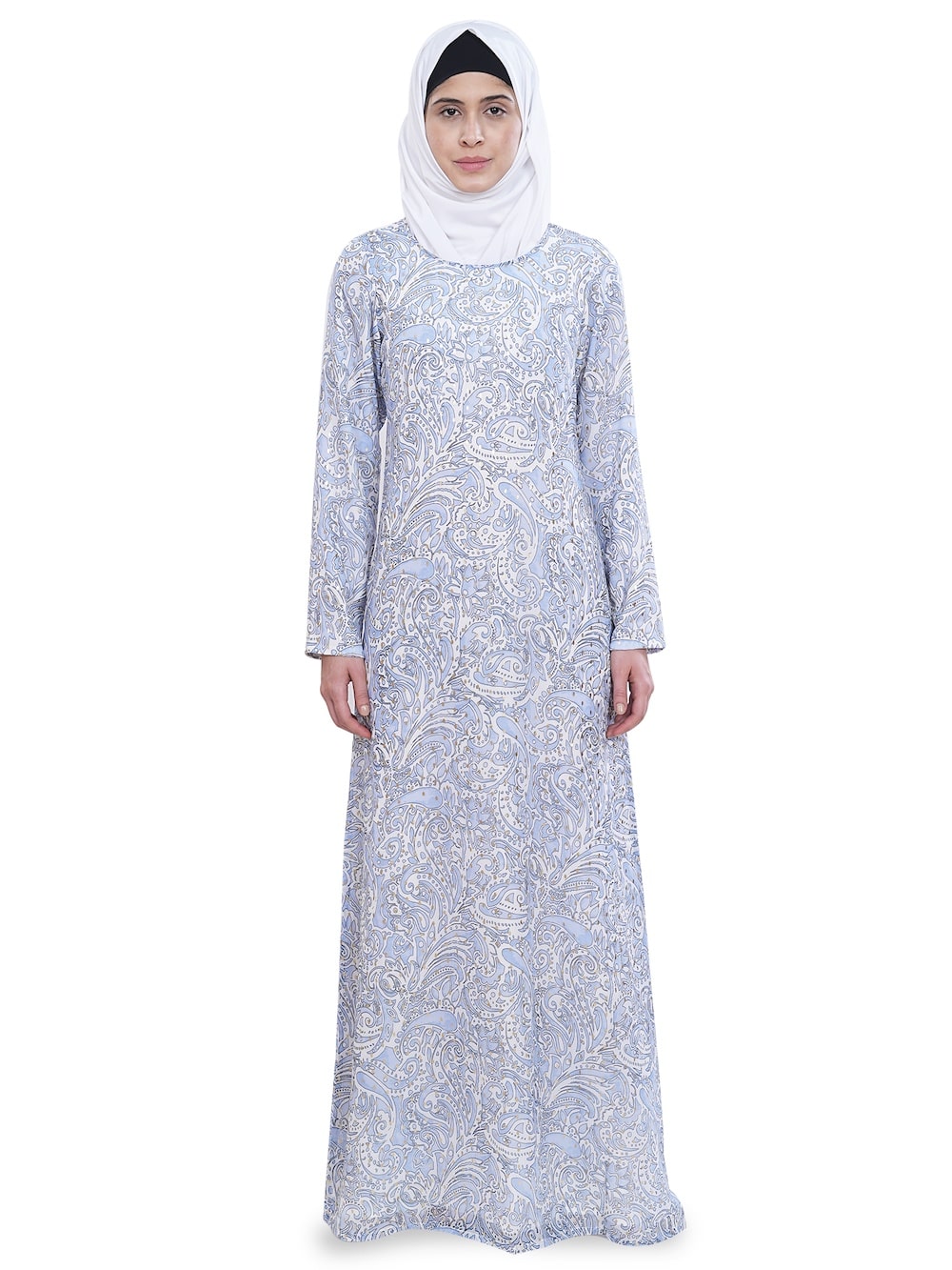 Printed Georgette Dual Layer Abaya AYG-058