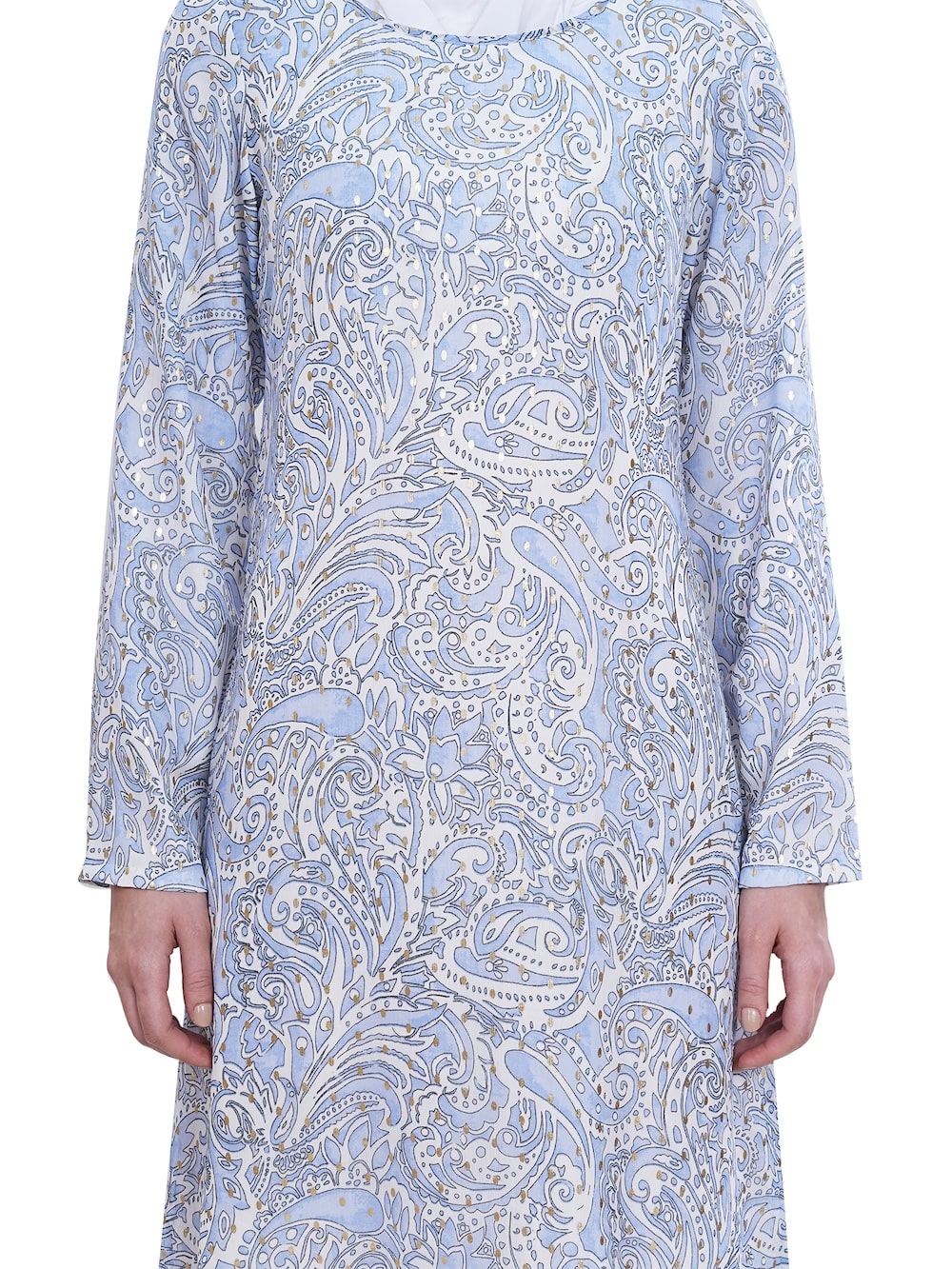 Printed Georgette Dual Layer Abaya AYG-058