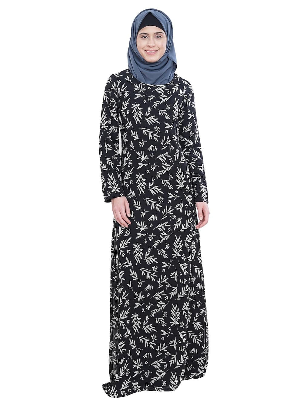 Printed Georgette Dual Layer Abaya AYG-059