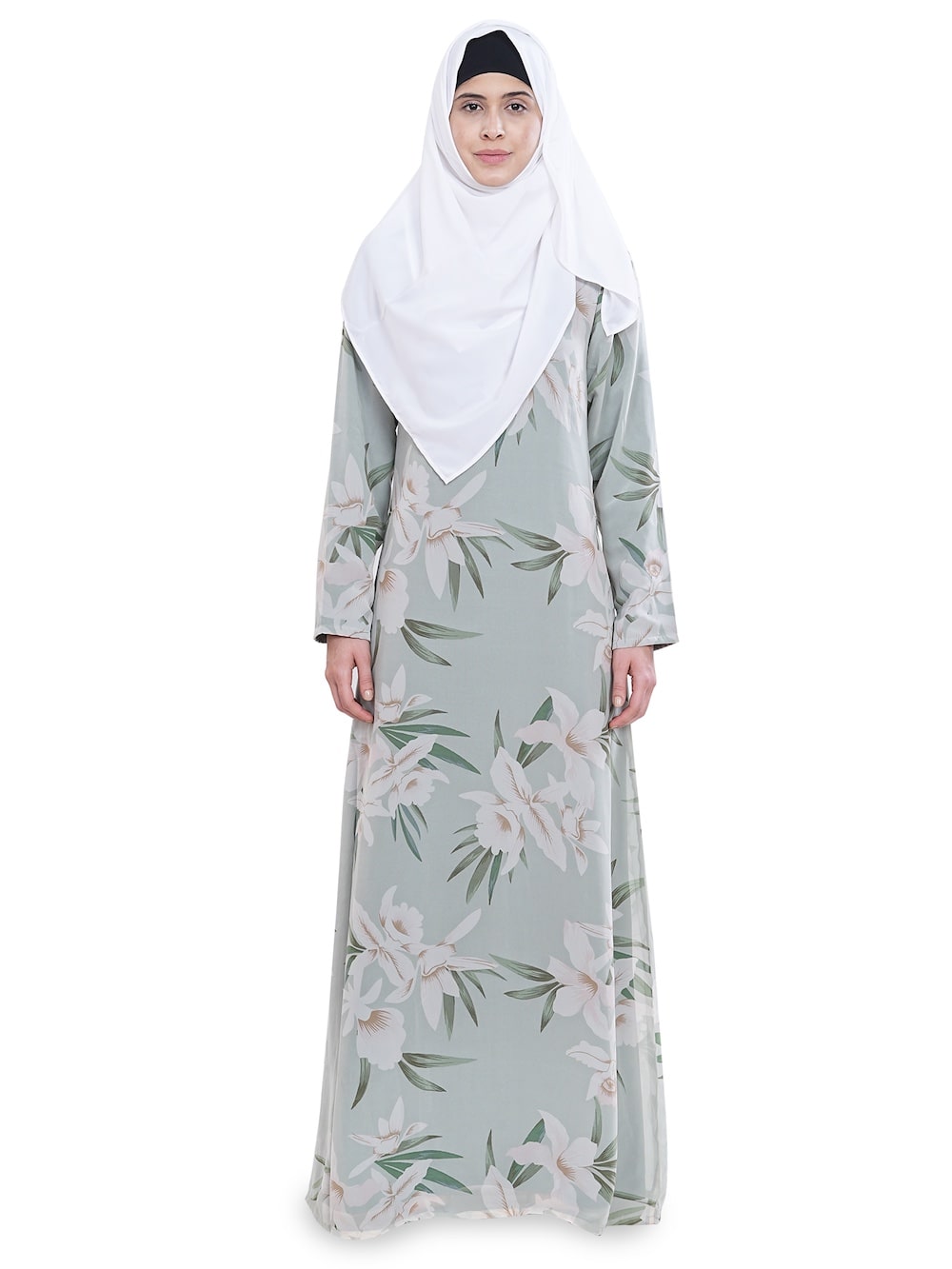 Printed Georgette Dual Layer Abaya AYG-060