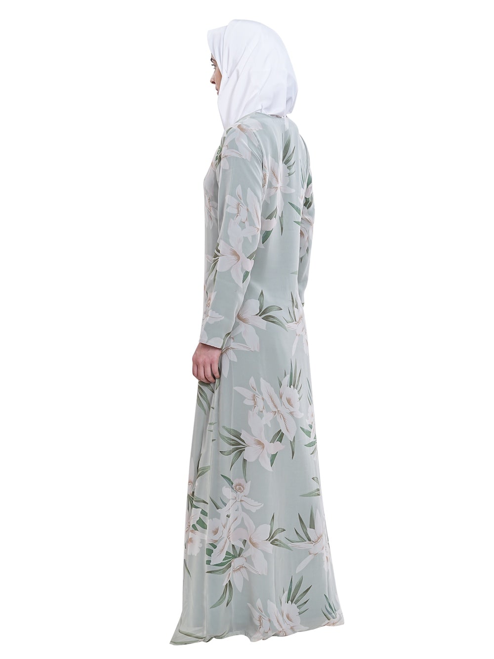 Printed Georgette Dual Layer Abaya AYG-060