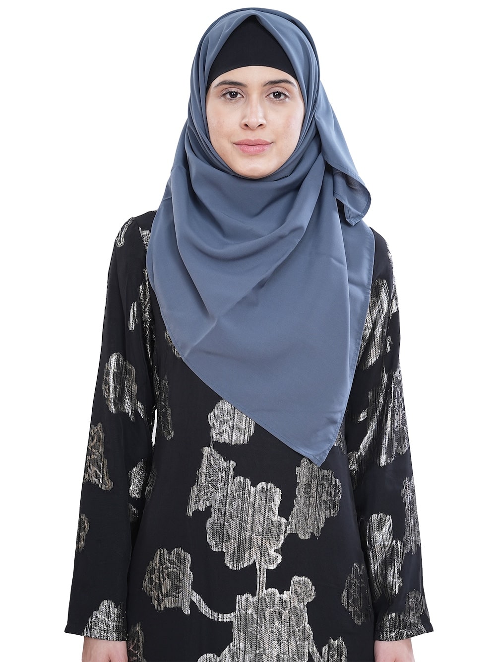 Printed Lurex Georgette Dual Layer Abaya AYG-061