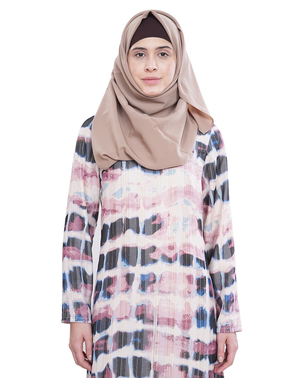 Printed Lurex Georgette Dual Layer Abaya AYG-062