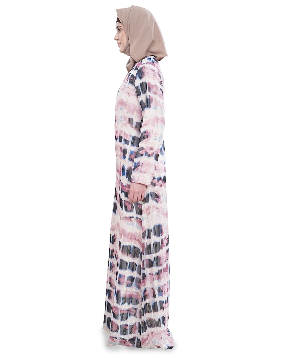 Printed Lurex Georgette Dual Layer Abaya AYG-062