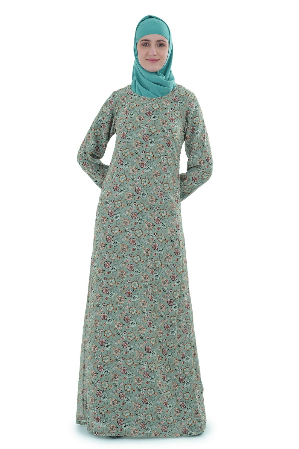 Printed Georgette Dual Layer Abaya AYG-070