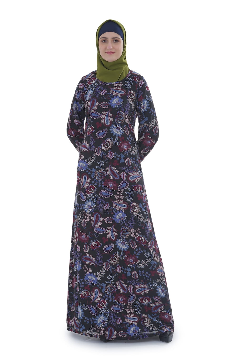 Printed Georgette Dual Layer Abaya AYG-071