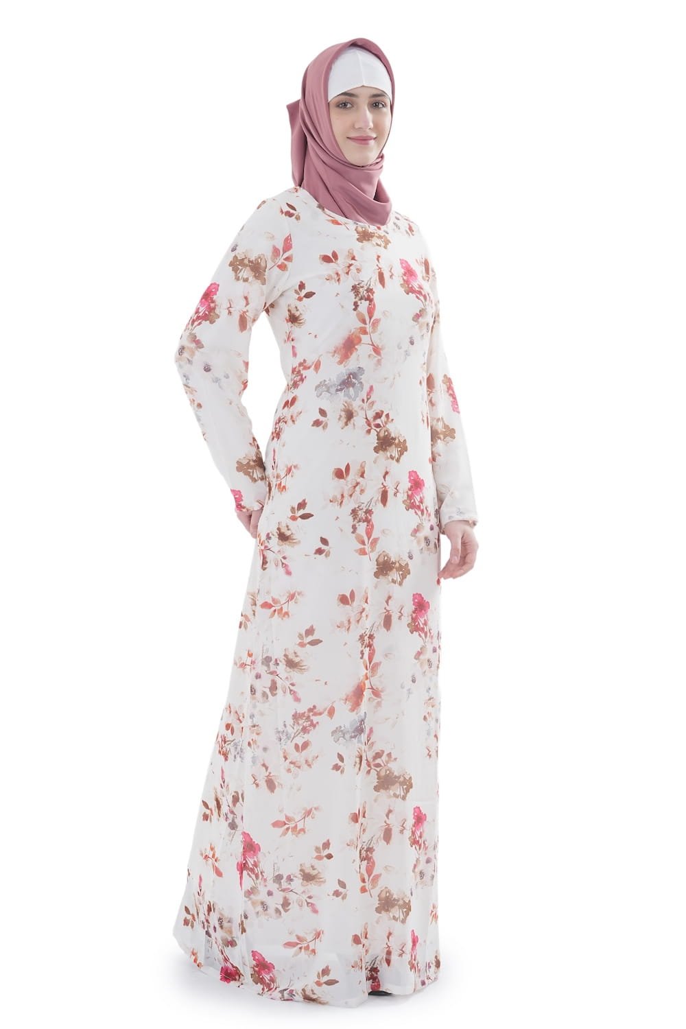 Printed Georgette Dual Layer Abaya AYG-076