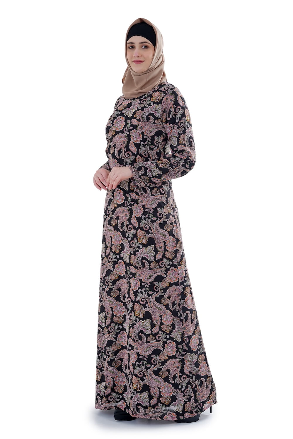 Printed Georgette Dual Layer Abaya AYG-077