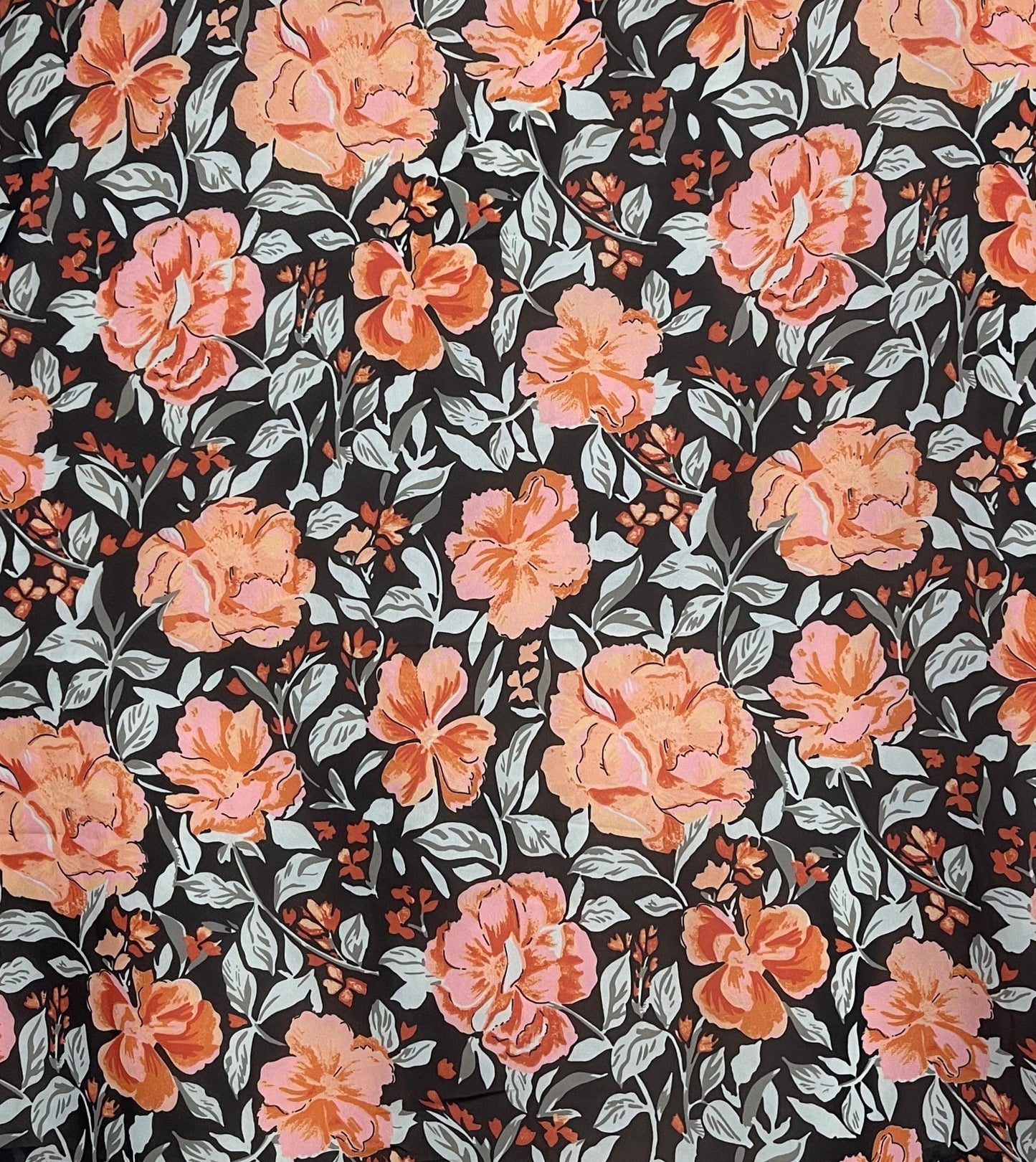 Printed Georgette Dual Layer Abaya AYG-108