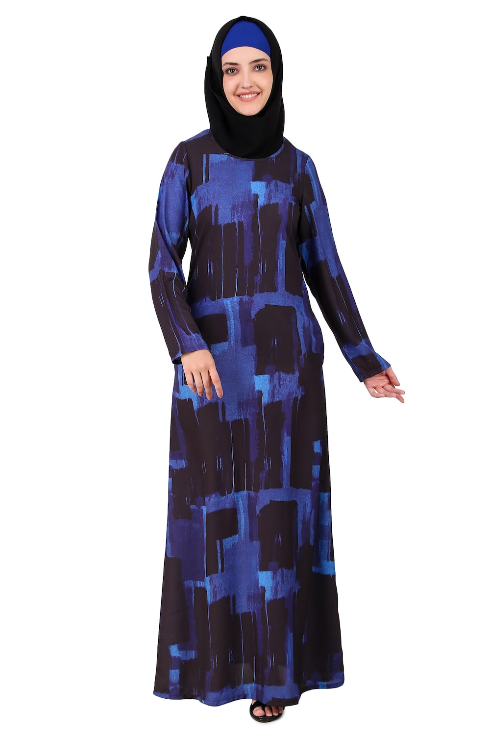 Printed Crepe Abaya AYP-408
