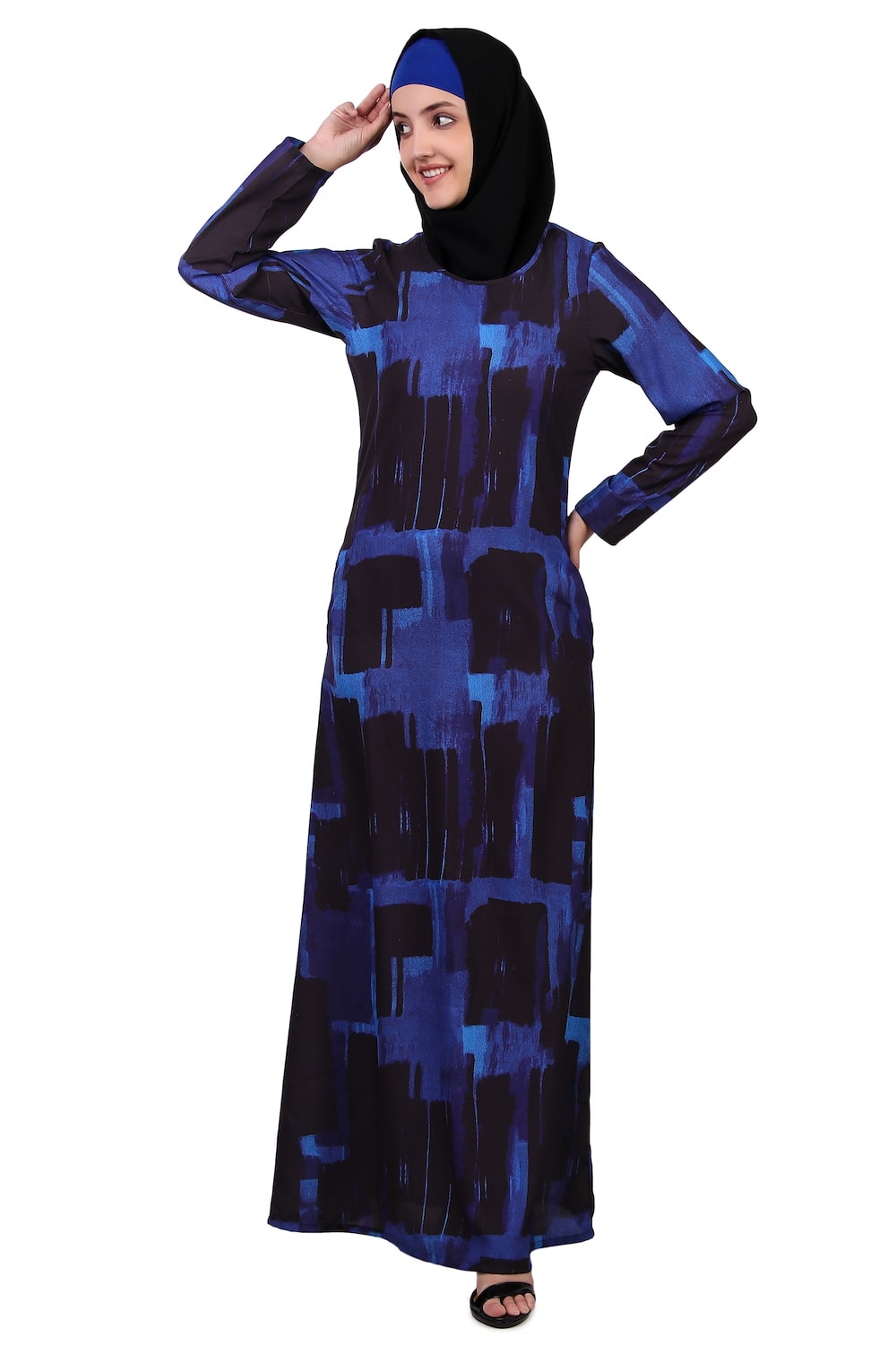 Printed Crepe Abaya AYP-408
