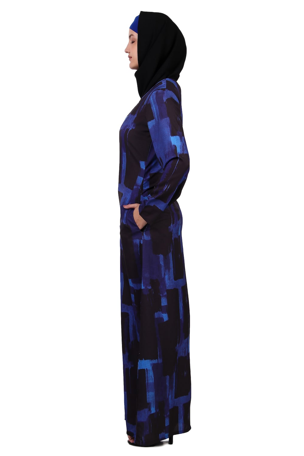 Printed Crepe Abaya AYP-408