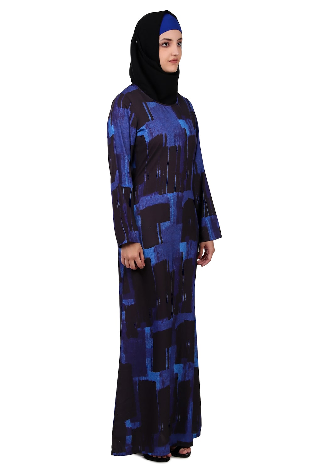 Printed Crepe Abaya AYP-408