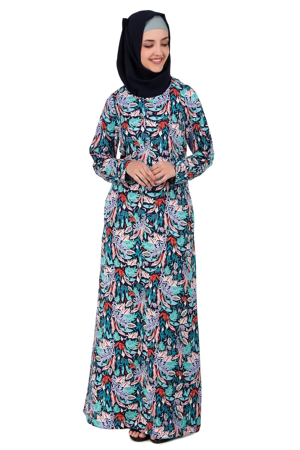 Printed Crepe Abaya AYP-409