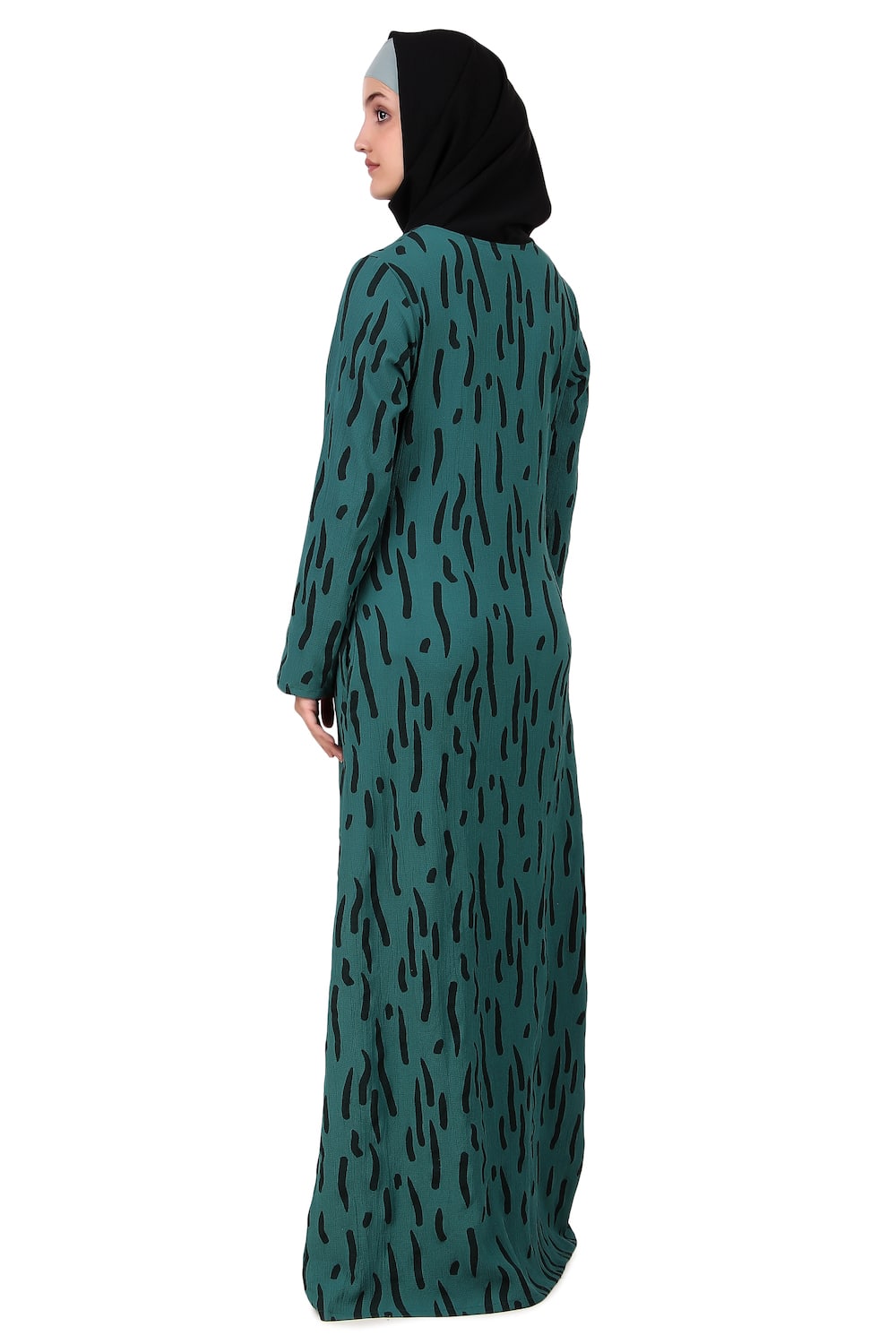 Printed Crepe Abaya AYP-411