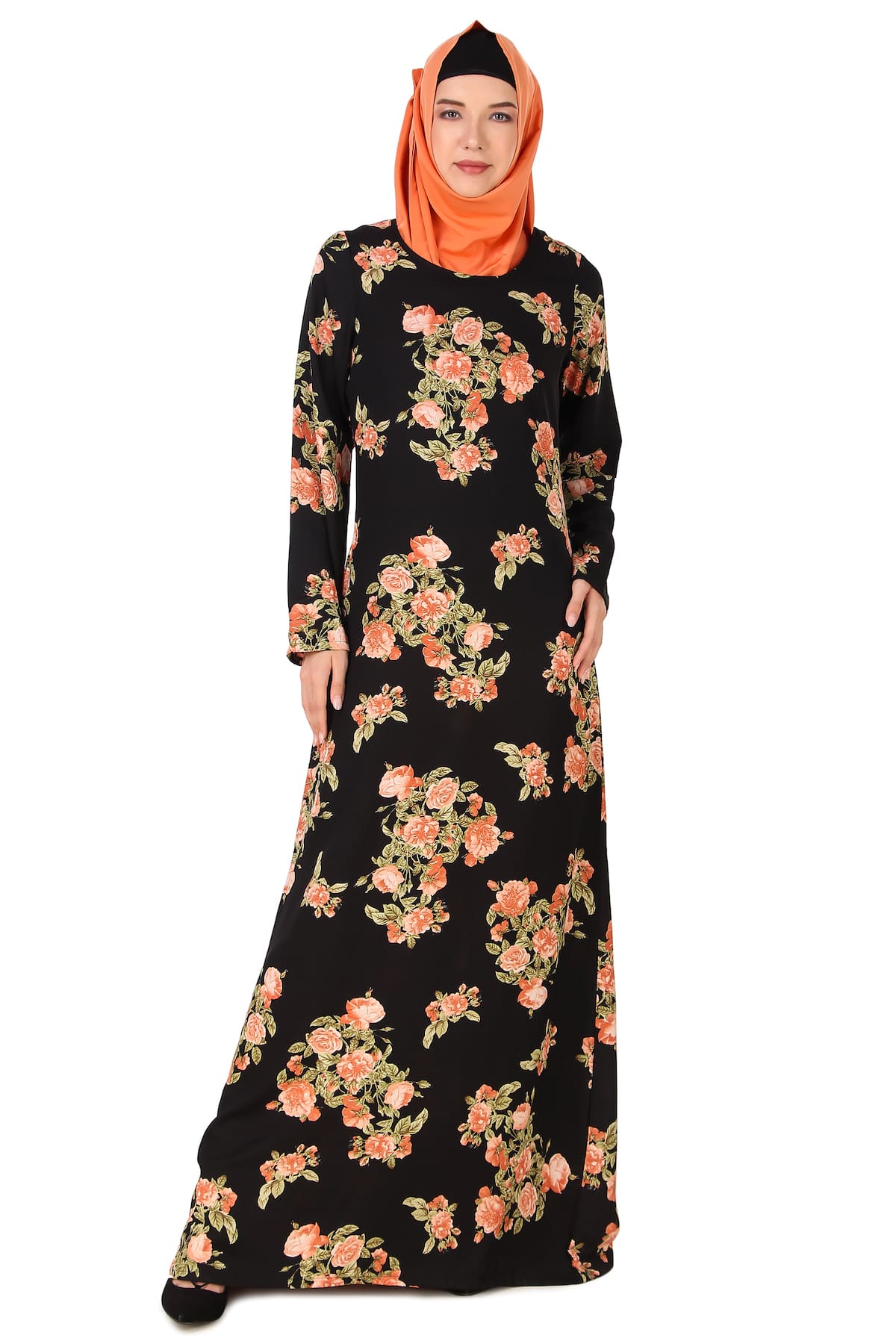 Printed Crepe Abaya AYP-416