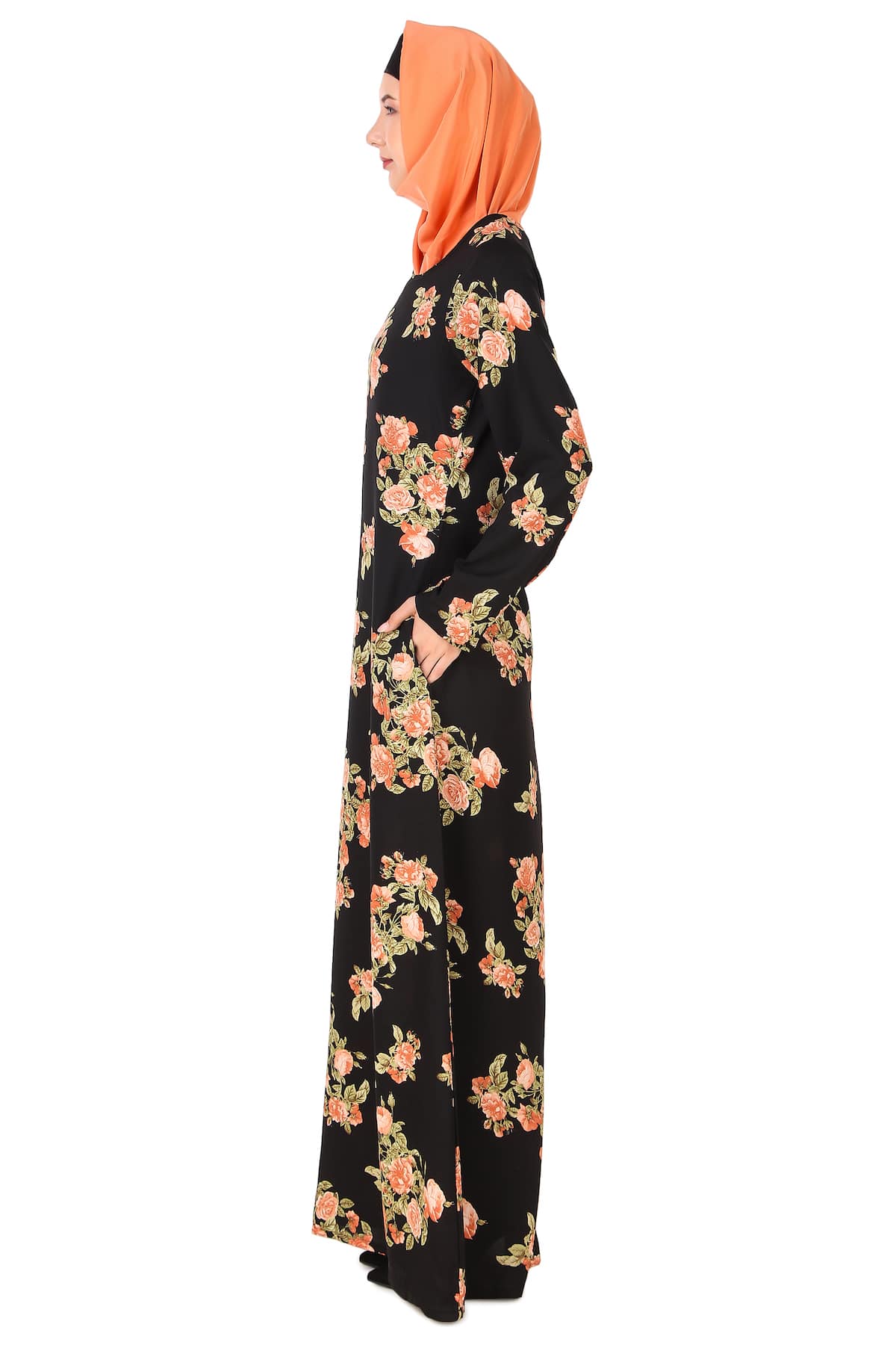 Printed Crepe Abaya AYP-416