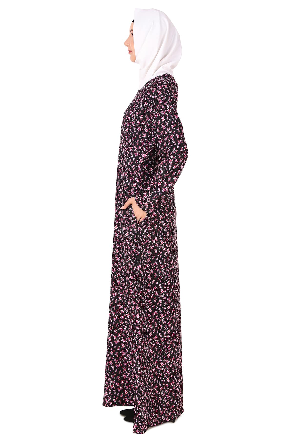 Printed Crepe Abaya AYP-417