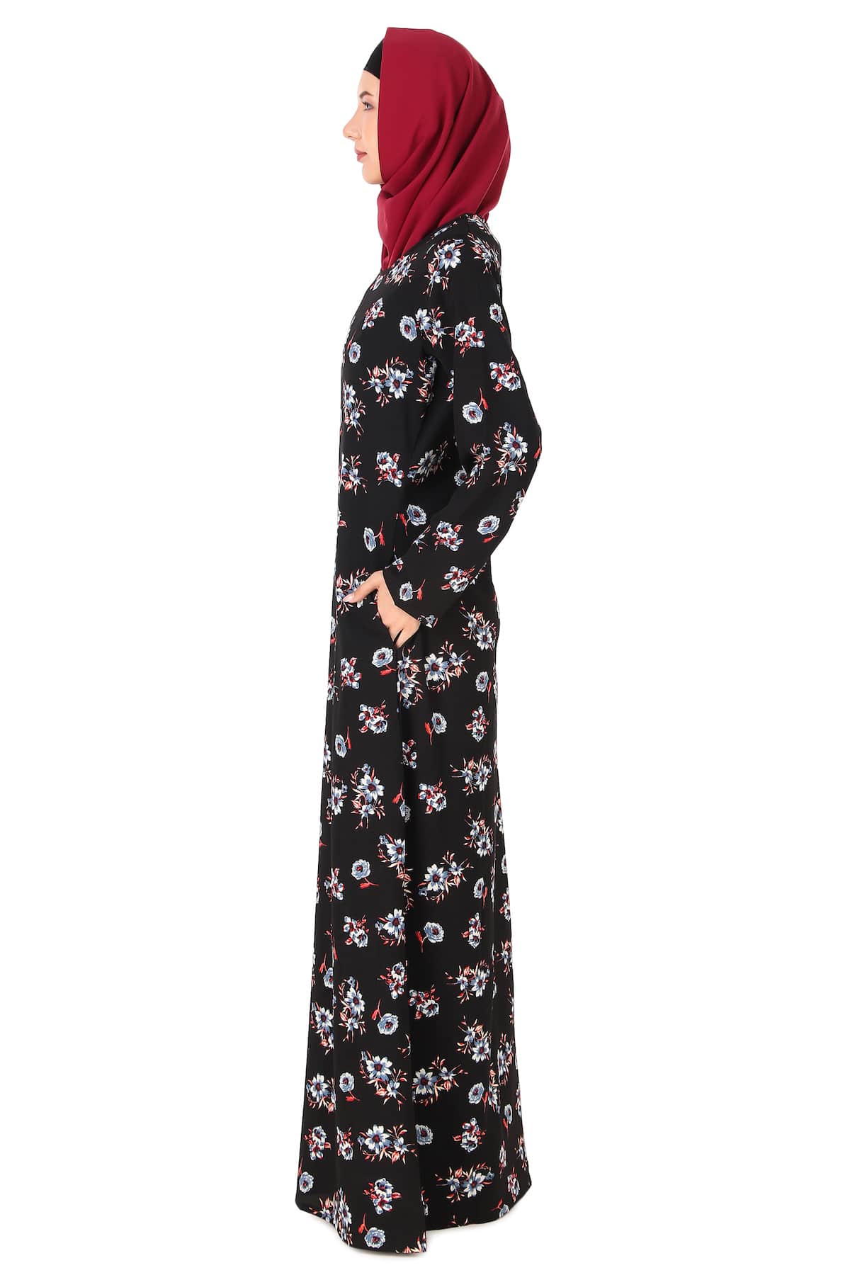 Printed Crepe Abaya AYP-419